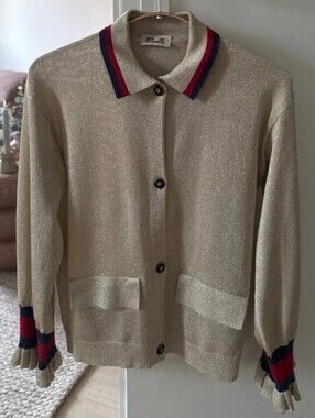 Baum und Pferdgarten metallic cardigan size L